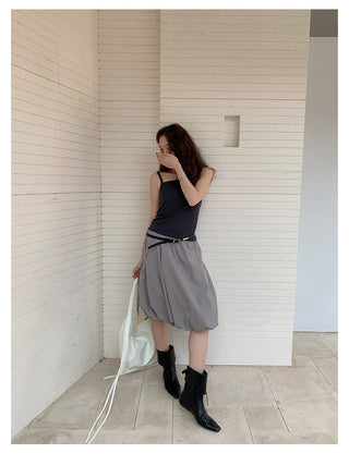 irregular strap vest