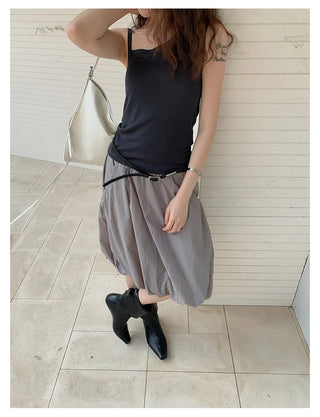 irregular strap vest