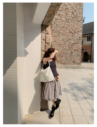 irregular strap vest