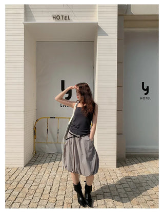 irregular strap vest