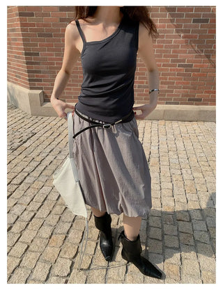 irregular strap vest