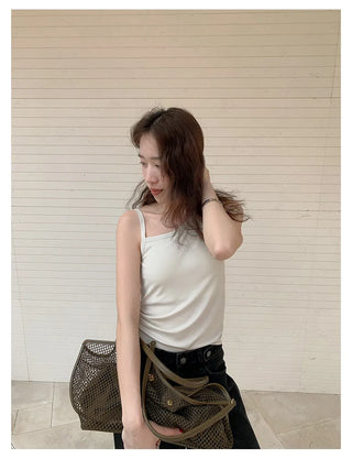 irregular strap vest