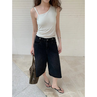 irregular strap vest