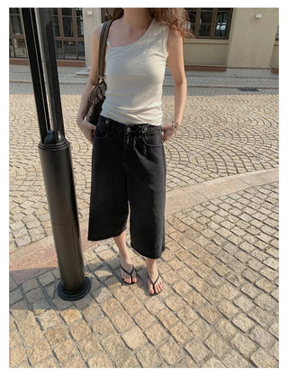 irregular strap vest