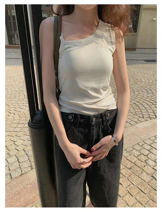 irregular strap vest