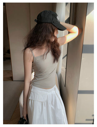 irregular strap vest