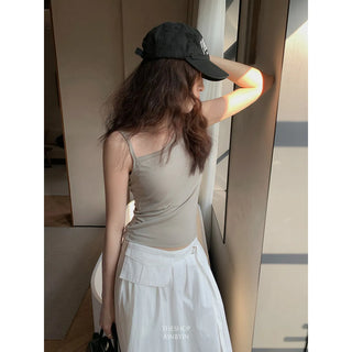 irregular strap vest