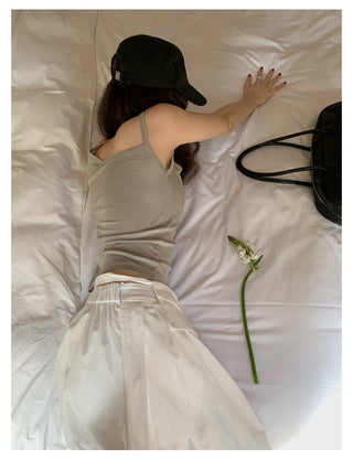 irregular strap vest