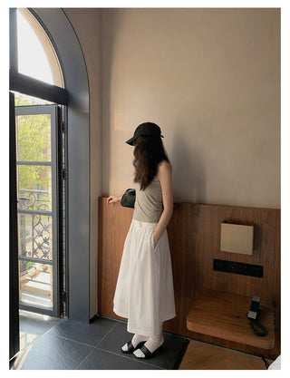 irregular strap vest