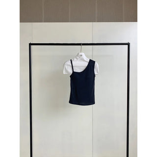 irregular strap vest