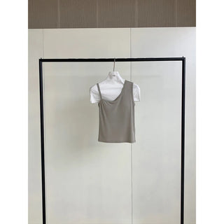 irregular strap vest