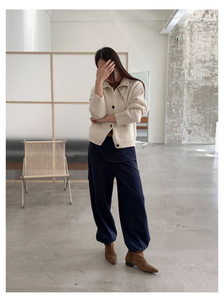 half turtleneck cardigan