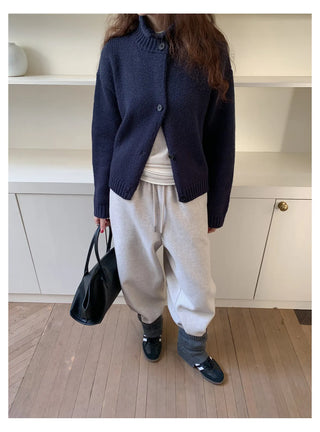 half turtleneck cardigan