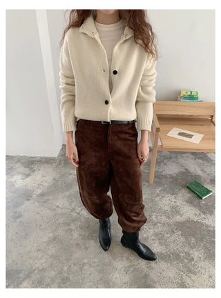 half turtleneck cardigan