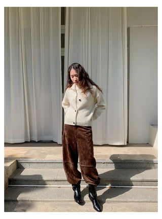 half turtleneck cardigan