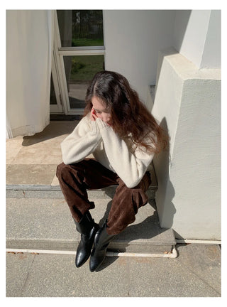 half turtleneck cardigan