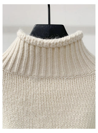 half turtleneck cardigan