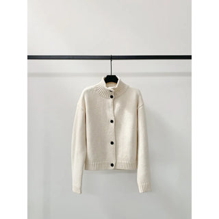 half turtleneck cardigan