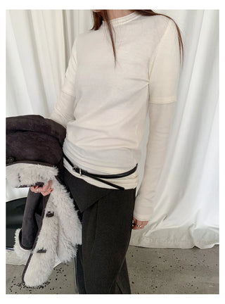 fake two-piece shirt