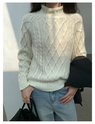 twist knit sweater