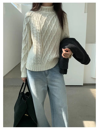 twist knit sweater