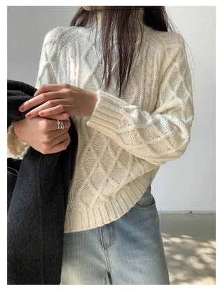 twist knit sweater