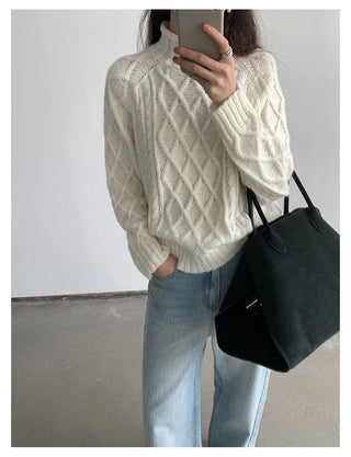 twist knit sweater