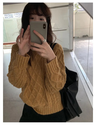 twist knit sweater