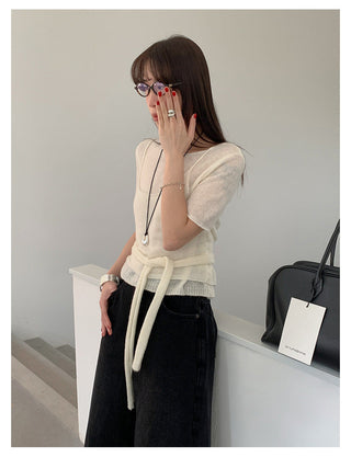 knit suspender set