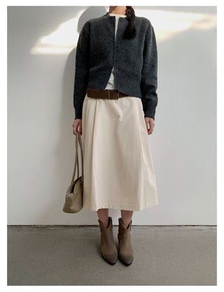 letter knit coat