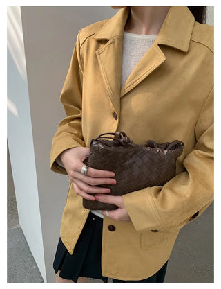 cowhide velvet jacket