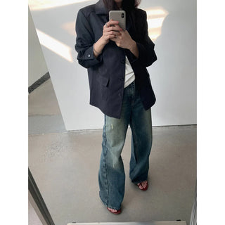 cowhide velvet jacket