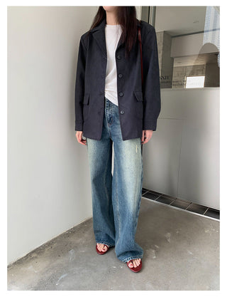 cowhide velvet jacket