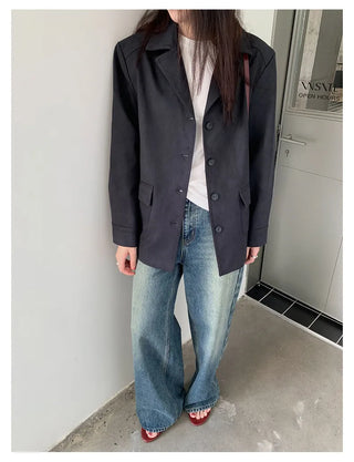 cowhide velvet jacket