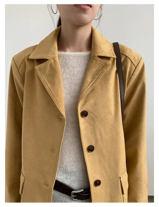 cowhide velvet jacket