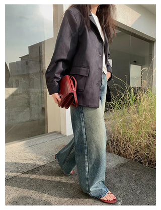 cowhide velvet jacket