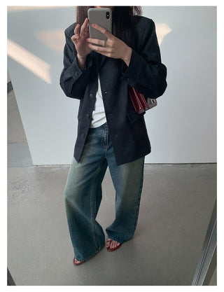 cowhide velvet jacket