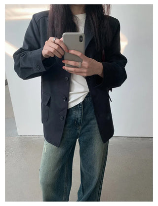 cowhide velvet jacket