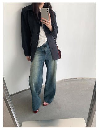 cowhide velvet jacket