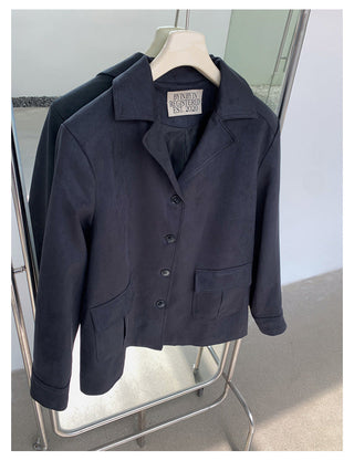 cowhide velvet jacket