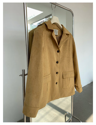 cowhide velvet jacket