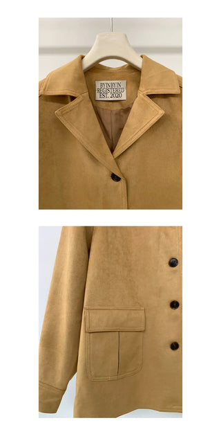 cowhide velvet jacket