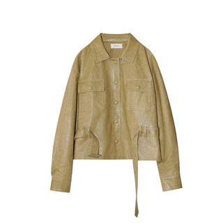 pu leather jacket