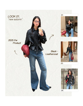 pu leather jacket