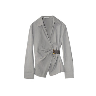 oblique placket Top