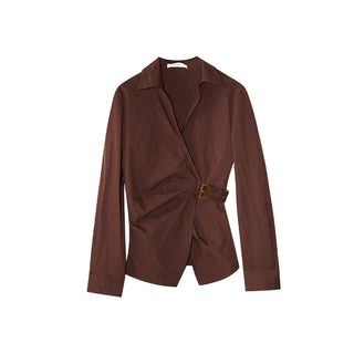 oblique placket Top