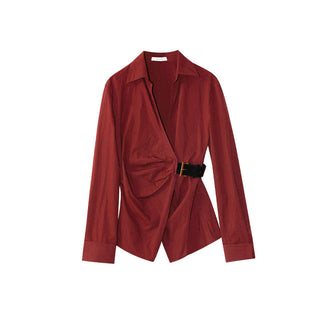 oblique placket Top