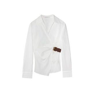 oblique placket Top