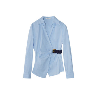 oblique placket Top