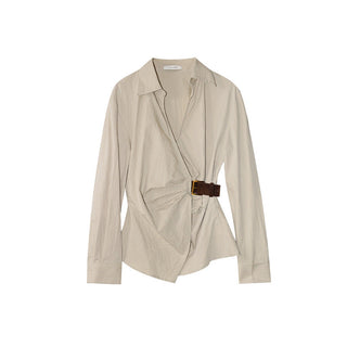 oblique placket Top